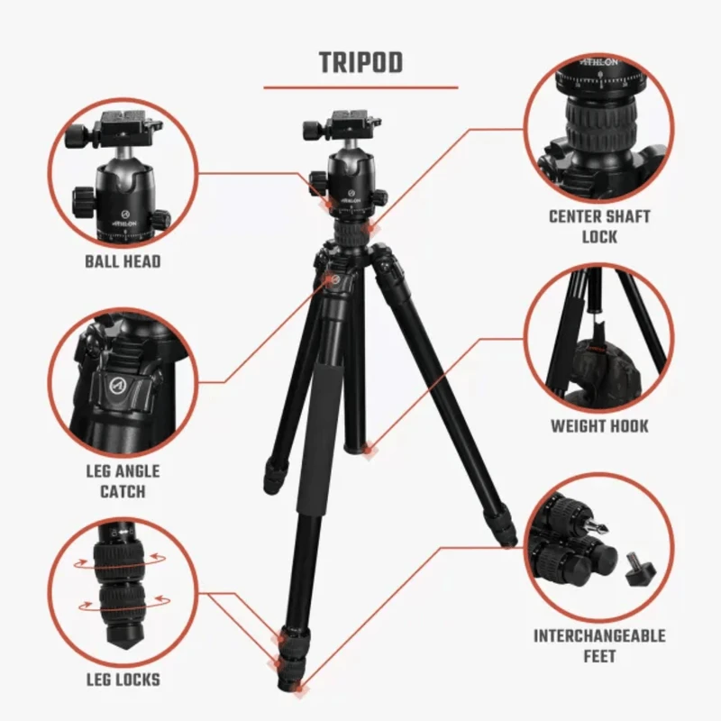 Athlon Optics Midas AL28 Tripod 3 Athlon Optics Midas AL28 Tripod - Image 3